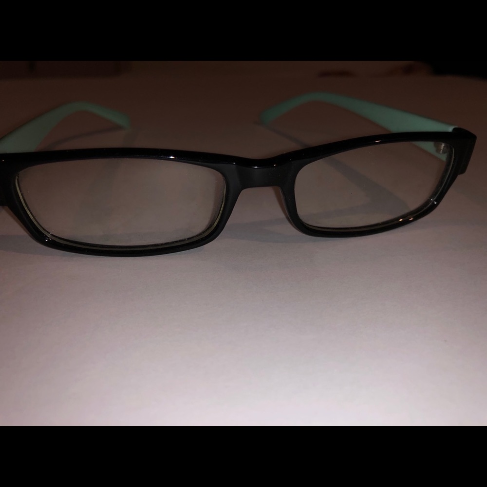 Black Women’s False Eyeglasses w/ Fake Diamonds